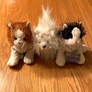 Webkinz stuffed cats and dog by Ganz